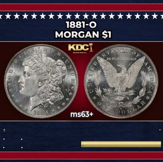 1881-o Morgan Dollar $1 Grades Select+ Unc