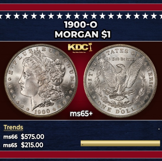 1900-o Morgan Dollar $1 Grades GEM+ Unc