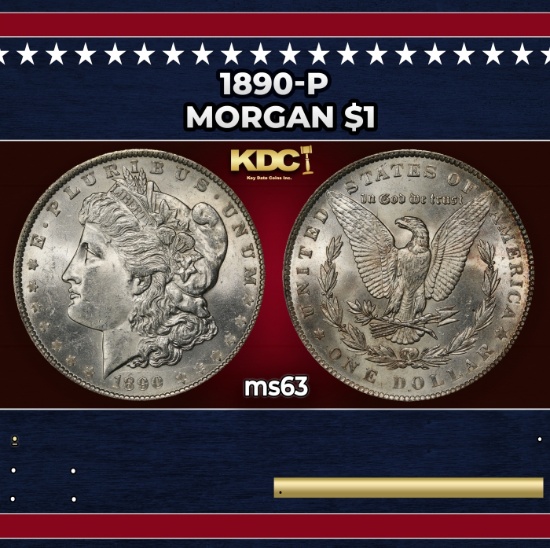 1890-p Morgan Dollar $1 Grades Select Unc
