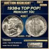 1938-s Mercury Dime TOP POP! 10c ms68+ FSB SEGS