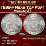 1889-p Morgan Dollar Near Top Pop! $1 ms67+ SEGS
