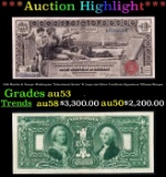 1896 $1 large size Silver Certificate Martha & George Washington 