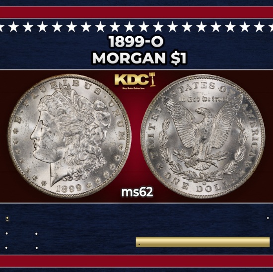 1899-o Morgan Dollar $1 Grades ms62