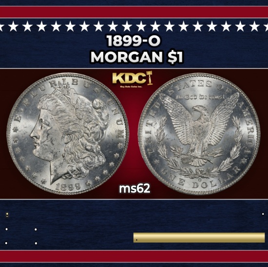 1899-o Morgan Dollar $1 Grades ms62