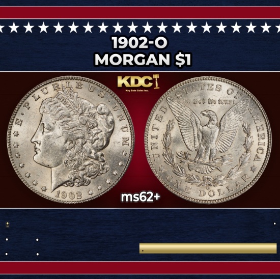 1902-o Morgan Dollar $1 Grades ms62+