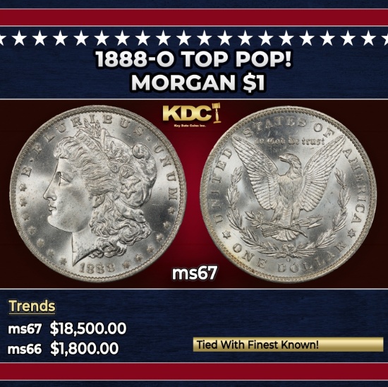 1888-o Morgan Dollar TOP POP! $1 ms67 SEGS