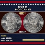 1902-o Morgan Dollar $1 Grades ms65+
