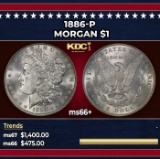 1886-p Morgan Dollar $1 ms66+ SEGS