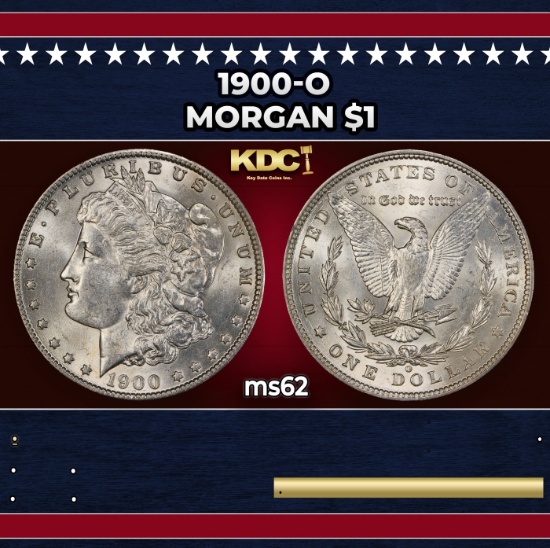 1900-o Morgan Dollar $1 Grades ms62