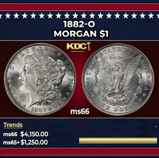 1882-o Morgan Dollar $1 ms66 SEGS