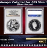 NGC NGC 2011 Star Wars Stormtrooper Colorized 1oz .999 Silver $2  Niue Commerative Coin Proof pr70 d