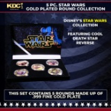5 Coin Star Wars Gold Plated Round Collection