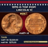 1970-d Lincoln Cent TOP POP! 1c ms67+ rd SEGS