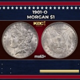1901-o Morgan Dollar $1 Grades ms63+