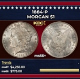 1884-p Morgan Dollar $1 ms66+ SEGS