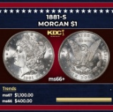 1881-s Morgan Dollar $1 ms66+ SEGS