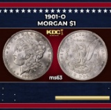 1901-o Morgan Dollar $1 Grades ms63