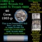 BU Shotgun Jefferson 5c roll, 1981-p 40 pcs Bank $2 Nickel Wrapper