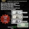 Complete 1957 $1 Blue Seal Silver Certificate Signature Set 1957, 1957A, 1957B, 3 Notes, Grades AU/C