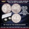 1878 7TF & 1878-S 2 Coin Morgan Silver Dollar Set in Display Case