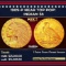 1909-p Gold Indian Half Eagle Near Top Pop! $5 ms65+ USCG