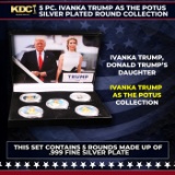 5 Coin Ivanka Trump as the POTUS Silver Plated Round Collection