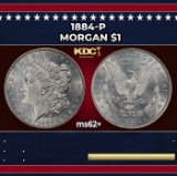 1884-p Morgan Dollar $1 Grades ms62+