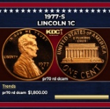 1977-s Proof Lincoln Cent 1c pr70 rd dcam SEGS
