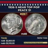 1926-s Peace Dollar Near Top Pop $1 ms66 SEGS