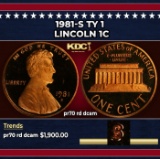 1981-s Ty 1 Proof Lincoln Cent 1c pr70 rd dcam SEGS