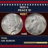 1923-s Peace Dollar $1 ms65 SEGS