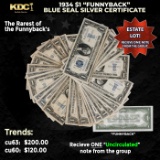 1x 1934 $1 Funnyback Blue Seal Silver Certificate Grades CU