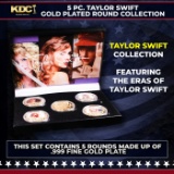 5 Coin Taylor Swift Gold Plated Round Collection