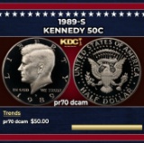 1989-s Proof Kennedy Half Dollar 50c pr70 dcam SEGS