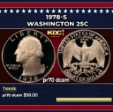 1978-s Proof Washington Quarter 25c pr70 dcam SEGS