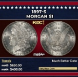 1897-s Morgan Dollar $1 Grades ms64+