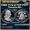 1956 Type 2 Proof Franklin Half Dollar TOP POP! 50c pr69 DCAM SEGS