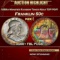 PCGS 1958-d Franklin Half Dollar Monster Rainbow Toned Near TOP POP! 50c ms66+ FBL PCGS PCGS