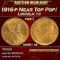 1916-p Lincoln Cent Near Top Pop! 1c ms66+ rb SEGS