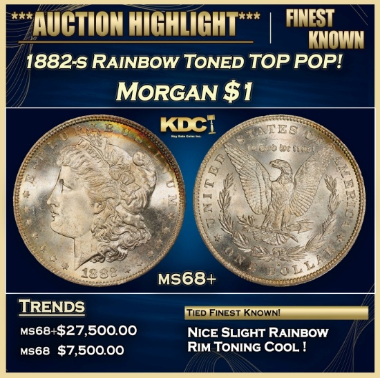 1882-s Morgan Dollar TOP POP! $1 ms68+ SEGS
