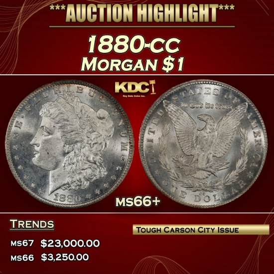 1880-cc Morgan Dollar $1 ms66+ SEGS
