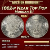 1882-p Morgan Dollar Near Top Pop $1 ms67+ SEGS