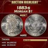 1883-s Morgan Dollar $1 ms62 USCG