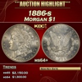 1886-s Morgan Dollar $1 ms64+ SEGS