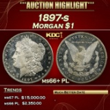 1897-s Morgan Dollar Colorfully Toned $1 ms66+ SEGS