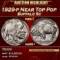 1929-p Buffalo Nickel Near Top Pop 5c ms66+ SEGS