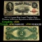 1917 $2 Large Size Legal Tender Note Thomas Jefferson Grades vf+ Signatures Elliott/White