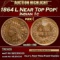 1864 L Indian Cent Near Top Pop! 1c ms66+ RB SEGS