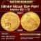 1914-p Gold Indian Quarter Eagle Near Top Pop! $2 1/2 ms66 USCG