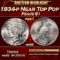 1934-p Peace Dollar Near Top Pop $1 ms66 SEGS